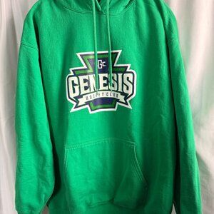 Genesis Hockey Club Green Hoodie XL Ice Hockey Team Sweatshirt